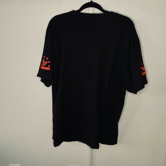 RARE Adidas Shirt XL Black Short Sleeve American - Picture 6 of 6